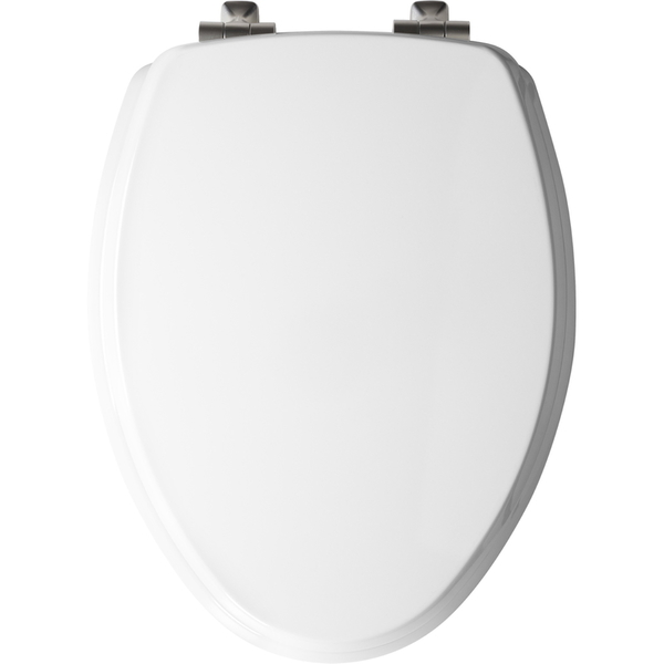 Mayfair Toilet Seat Elng Wood Wh 126NISL-000